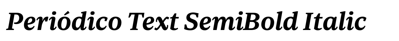 Periódico Text SemiBold Italic image